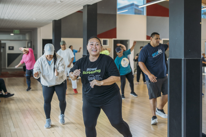 Locals Enjoying Zumba At Te Pae O Kura