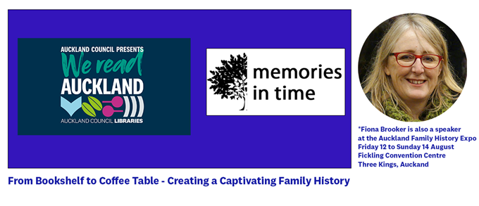 Bookshelf to Coffee Table – Creating a Captivating Family History with Fiona Brooker, Memories in Time