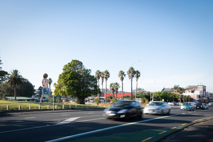 Boy Walking public artwork to represent optimism and discovery (2)