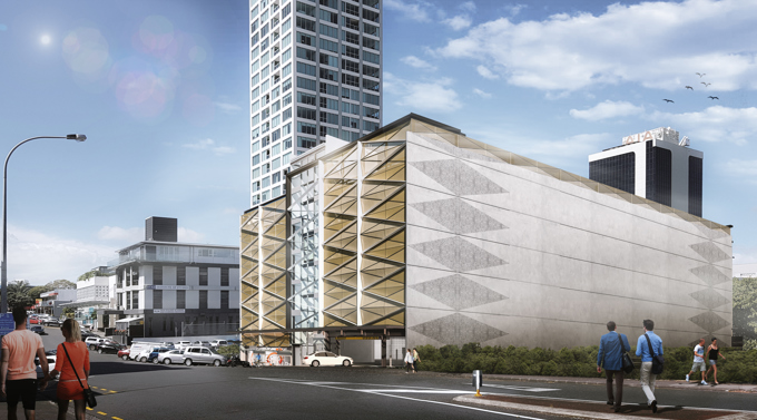 Takapuna's new carpark building