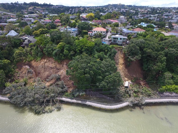 Drone Photo Of Slip Onto Waikōwhai Boardwalk