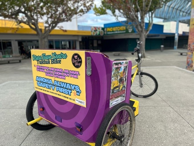 The Ōtara Town Centre Happy Tuk-tuk bike