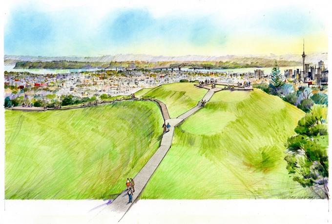 World-class visitor boardwalk coming to Maungawhau / Mt Eden