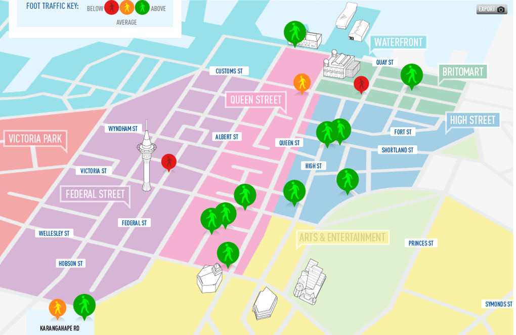 Counting pedestrians in the city centre