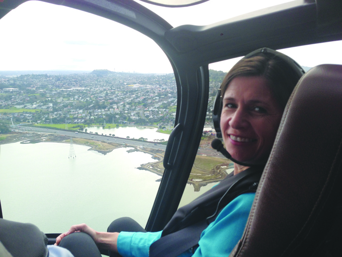 Denise Krum on the Onehunga foreshore restoration