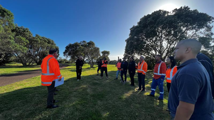 Cultural Induction Training At Takaparawhau Bastion Point Reserve