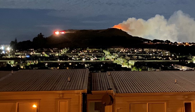 Fire Maungarei 2020(1)	Maungarei / Mt Wellington fire, 2020