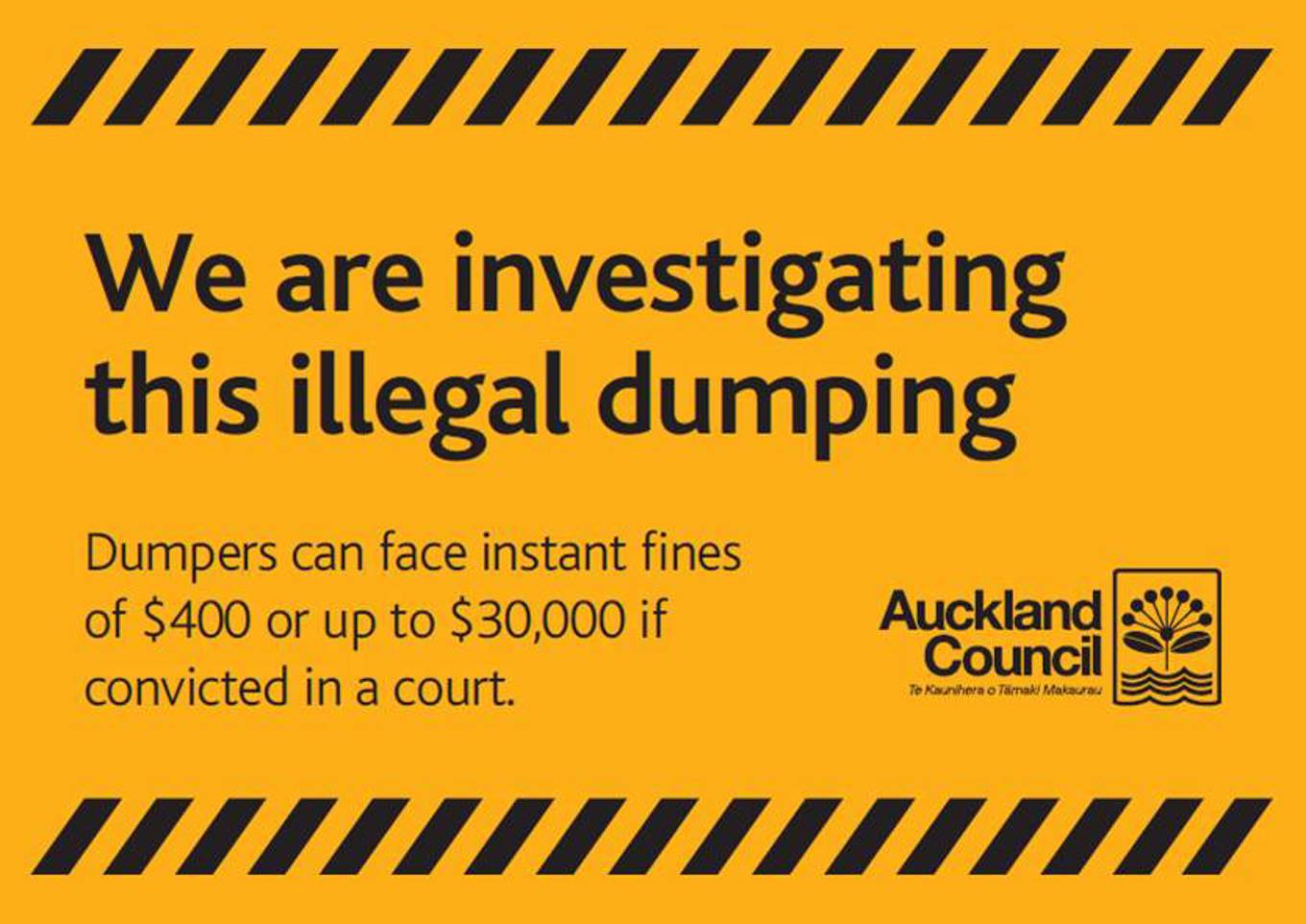Council targets illegal dumping OurAuckland