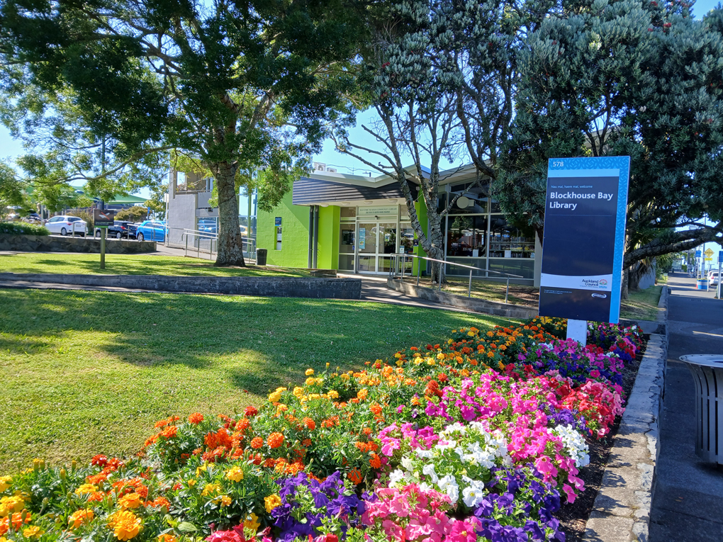 Blockhouse Bay Library In Springtime