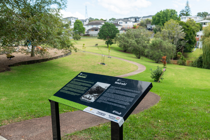 New Signage For Wairaki Lynfield Reserve OA