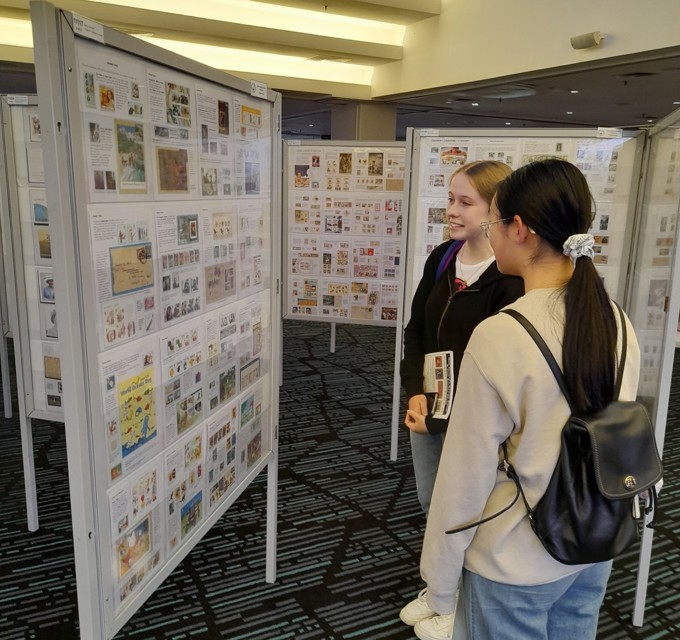 Samantha Rowe's Stamp Exhibit At NZ2023