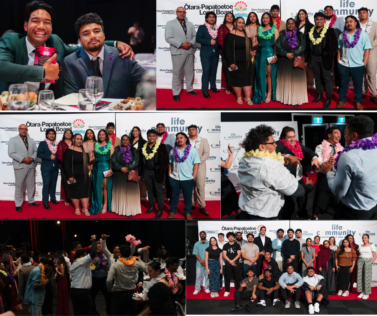 Collage of winners from the award ceremony.