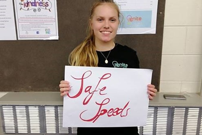 Students take a stand against dangerous driving
