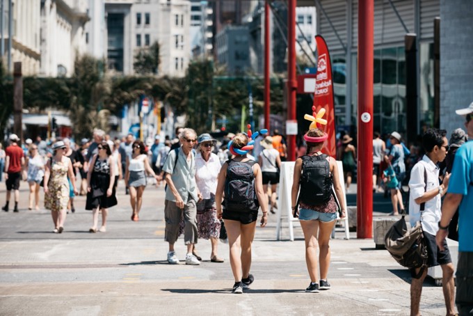 People Crossing Street