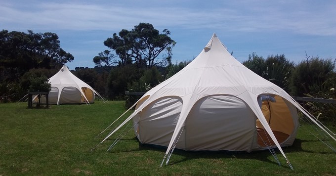 Glamping, an Auckland Council first