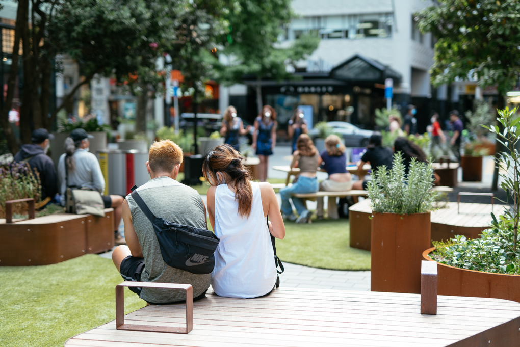 New Fort Street Pocket Park On Queen Street