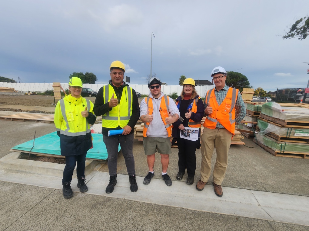 Workers on site