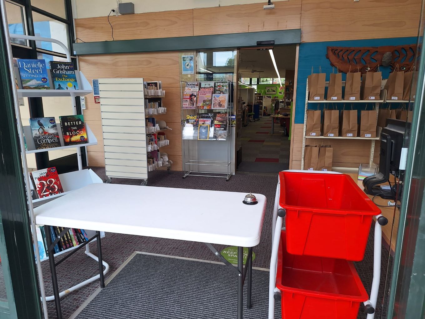 Helensville Library services are available from the library's front foyer.