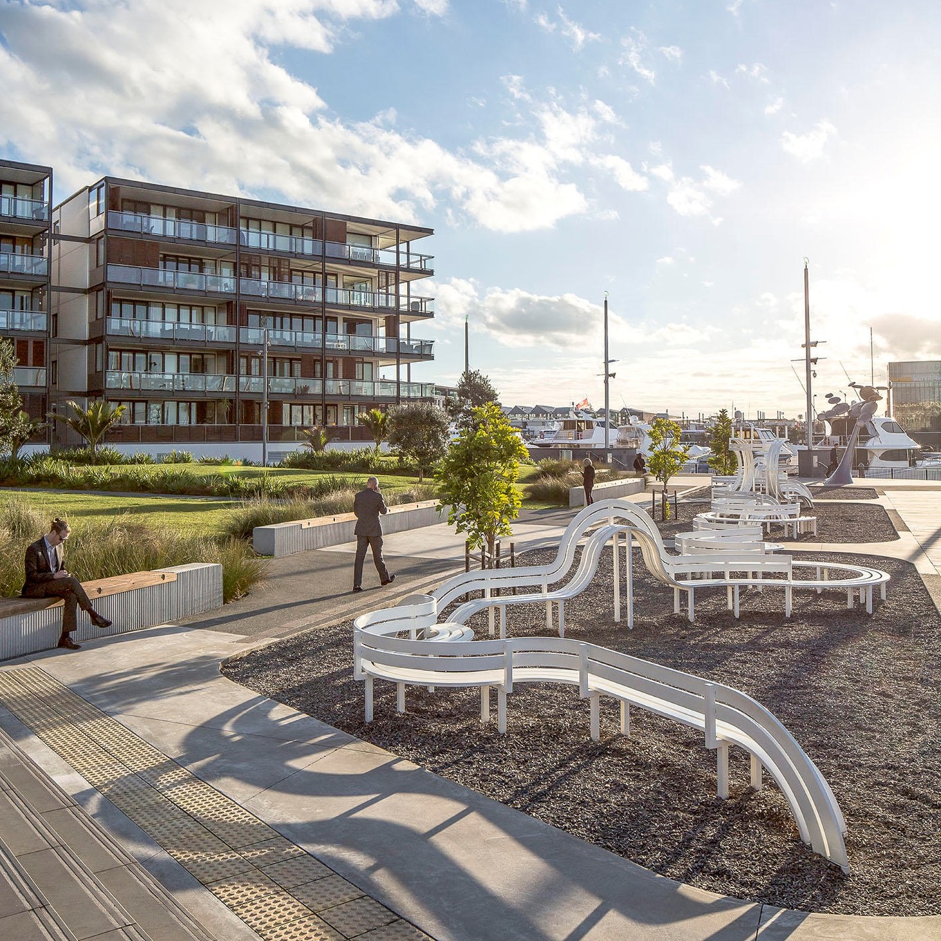 An art installation in a local park. 