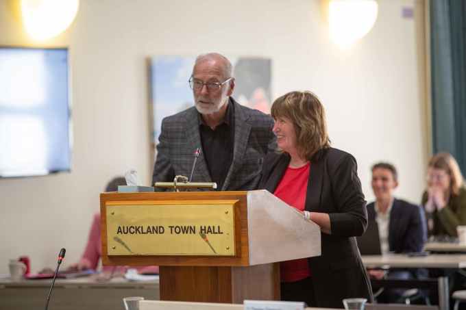 Mayor Wayne Brown and Cr Sharon Stewart