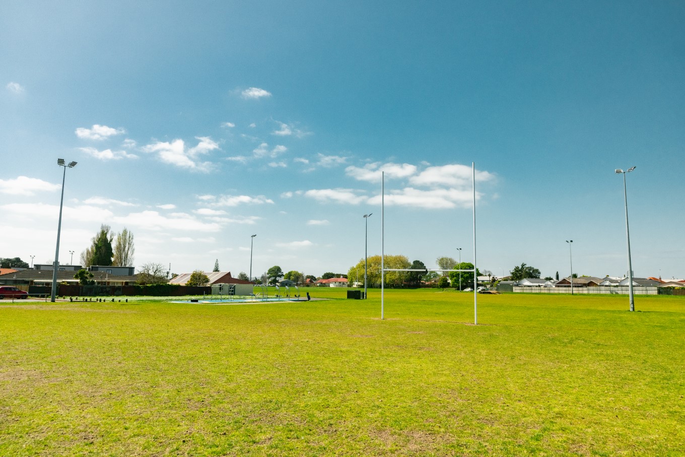 The $2 million upgrades at Papatoetoe Recreation Grounds include new lights and drainage on the rugby field.