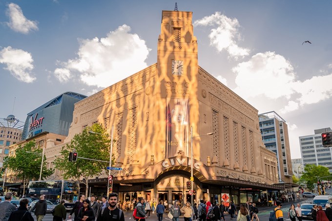 The Civic Theatre In Auckland With People Walking Past OA Photo