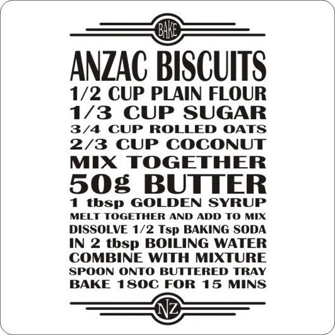 ANZAC biscuit