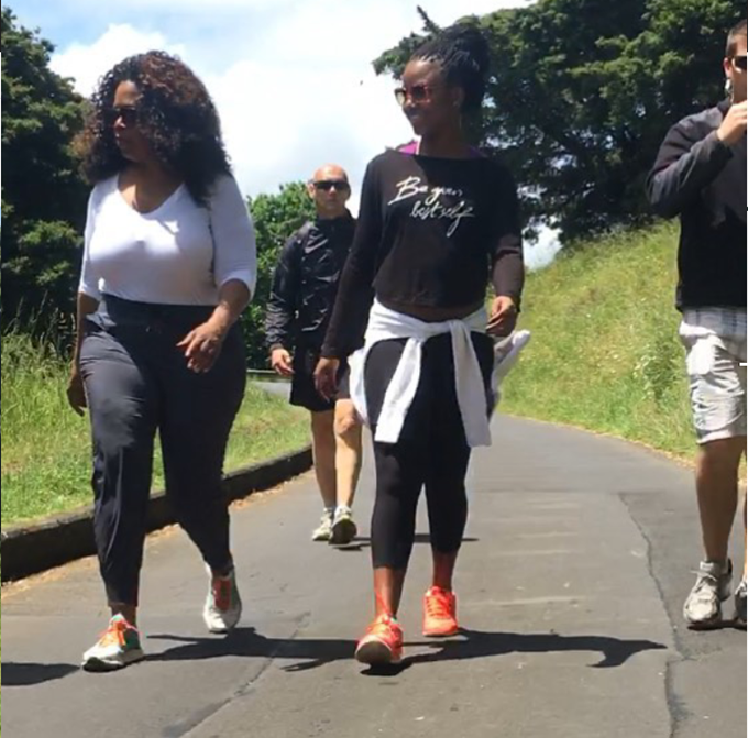 Oprah Winfrey visits Maungawhau-Mt Eden