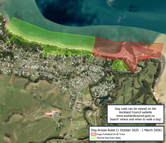 A map where dog rules are taking place.