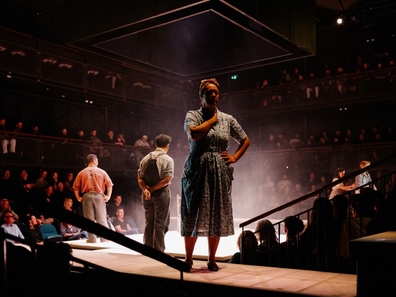 A female model on stage.