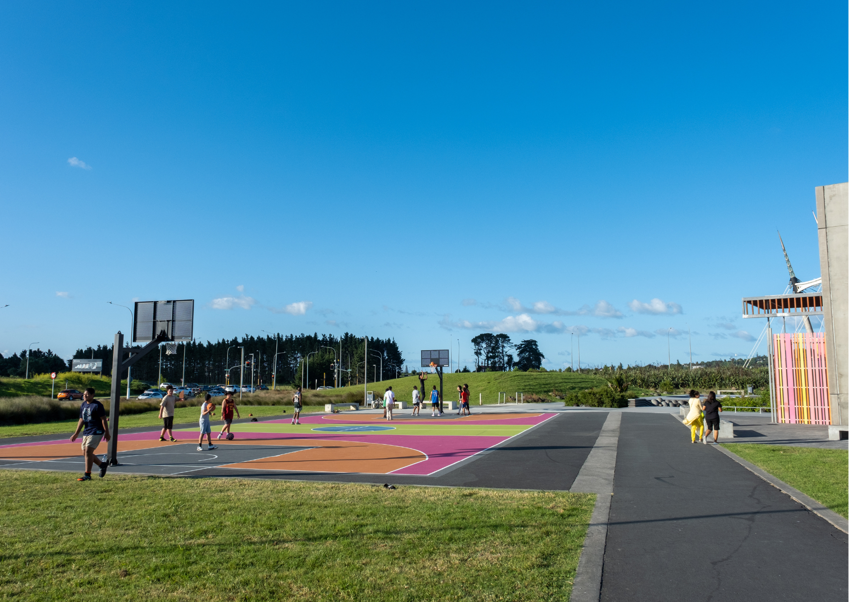 Local basketball court.