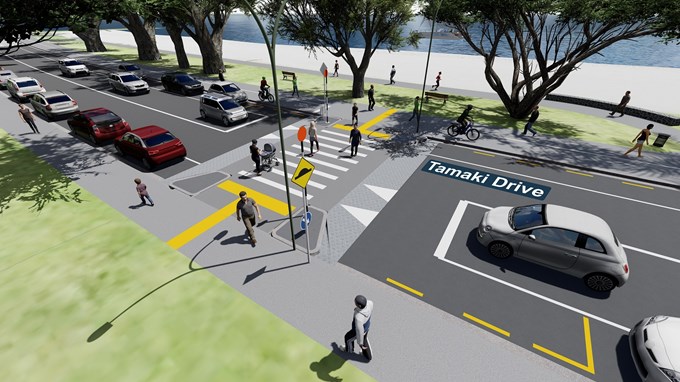 Proposed new safety plan for St Heliers Village