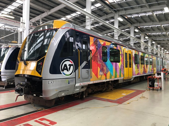 Auckland train gets a new look (2)