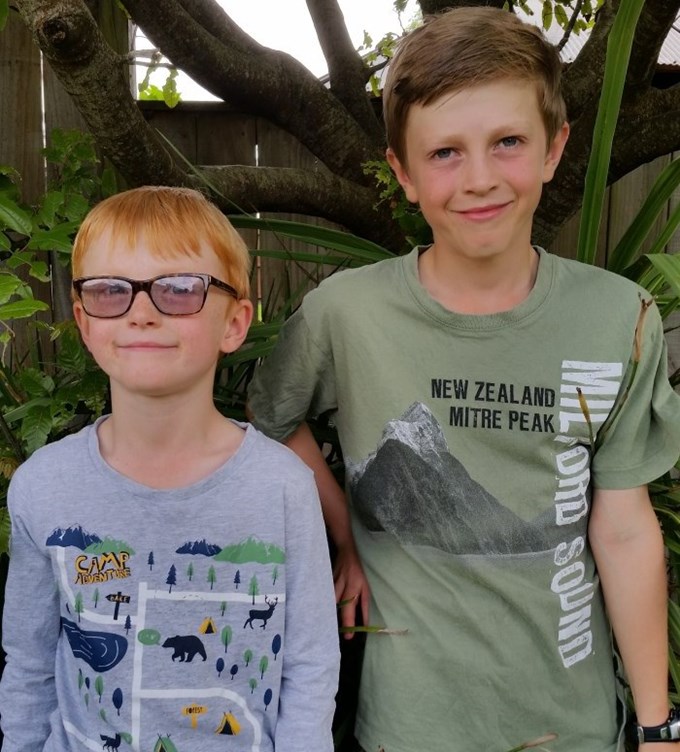 Whitebait: Zachary and Alexander Robertson of Greenhithe