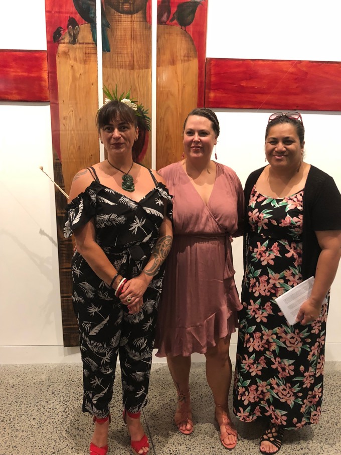 Māngere-Ōtāhuhu Local Board chair Lemauga Lydia Sosene speaking at the Te Kopu powhiri.