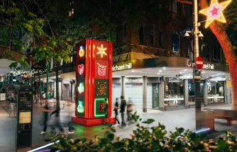 Queen Street becomes a magical pathway of festive light