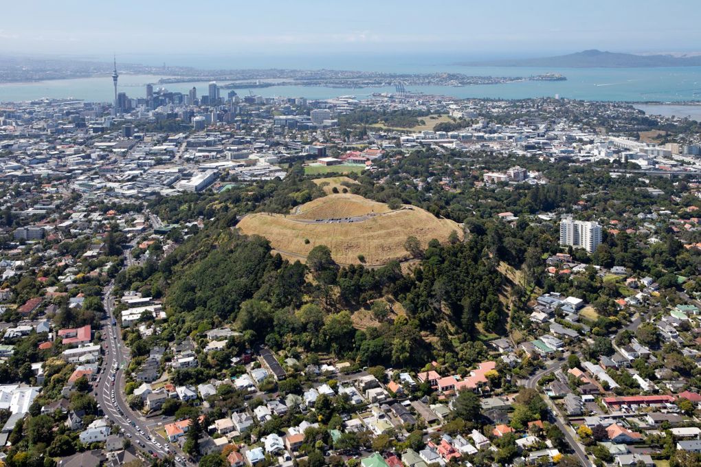 Aerial shot of Maungawhau