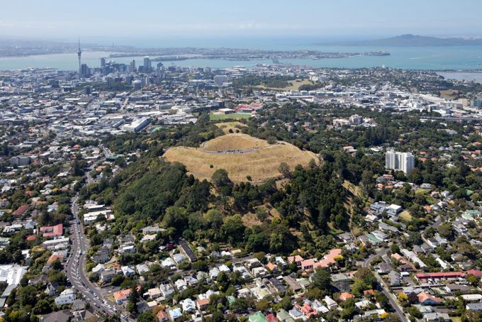 Aerial shot of Maungawhau