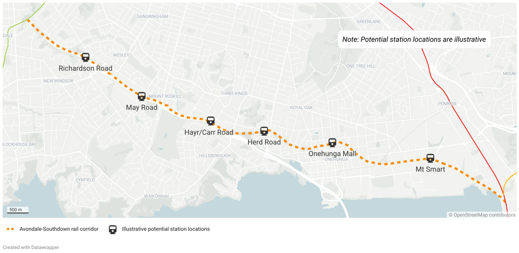 Proposed train railroad layout