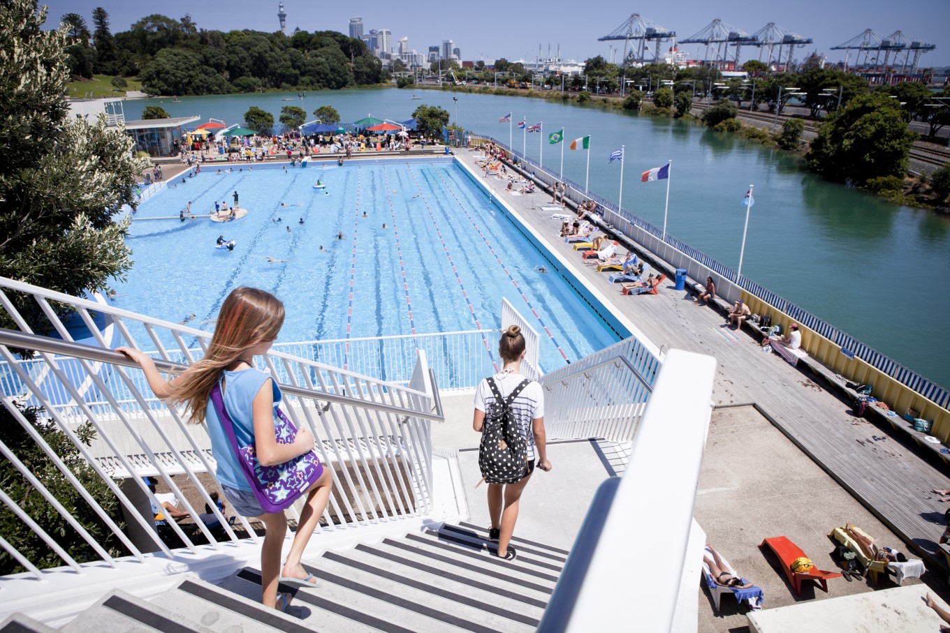 Parnell baths by the harbour.