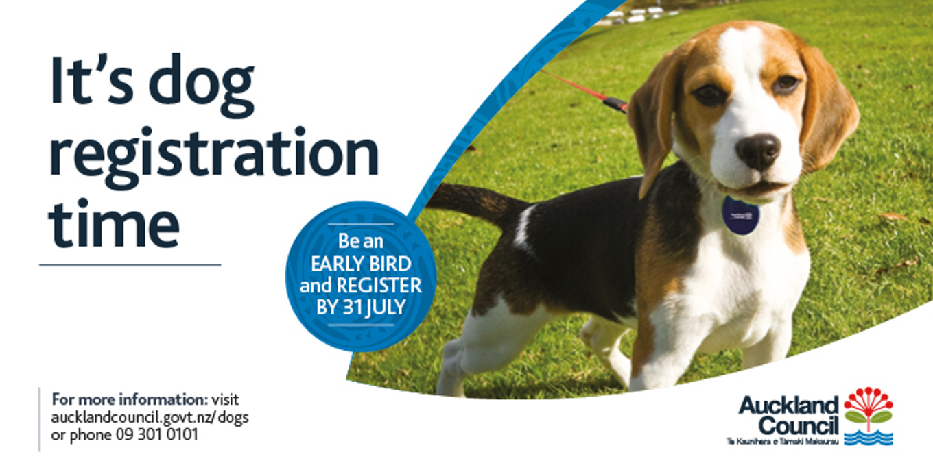 It's dog registration time! OurAuckland