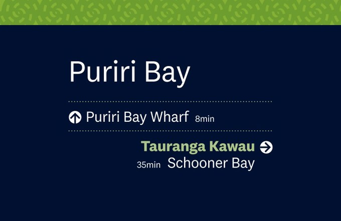 Tryphena Coastal Trail Signage 3